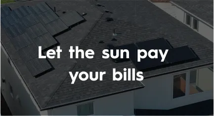 A house with solar panels on the roof